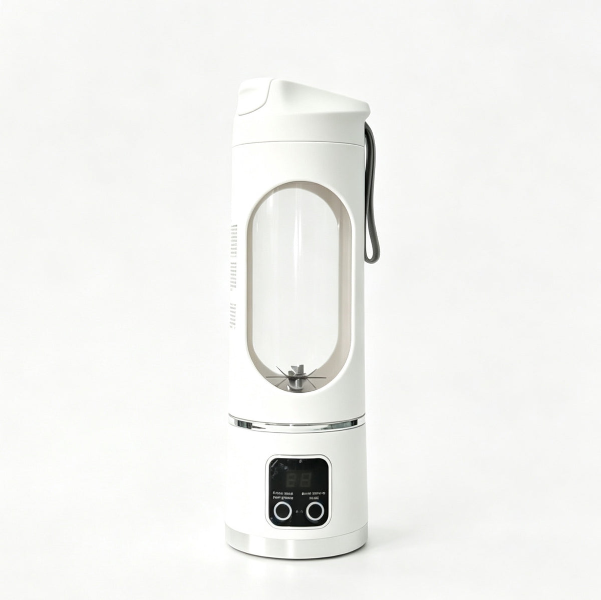 Freshy Blender One blanc, blender portable sans fil de 450 ml, vu de trois quarts face