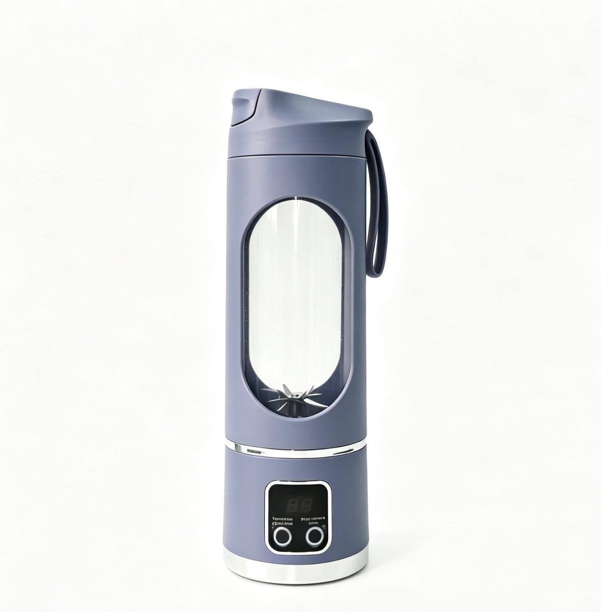 Freshy Blender One violet lavande, blender portable sans fil de 450 ml, vu de trois quarts face